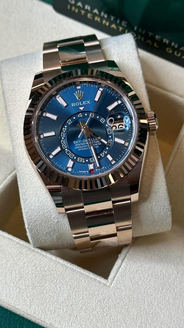2023 Rolex Sky-Dweller 42mm 336935 Rose Gold Blue Dial (Unworn) for sale