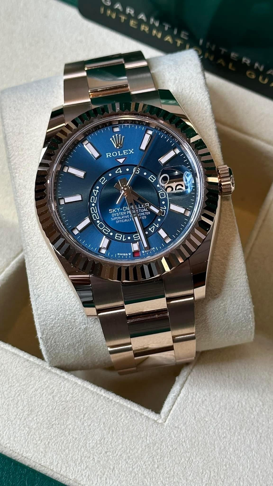 Rolex Sky-Dweller 336935 dial and case detail