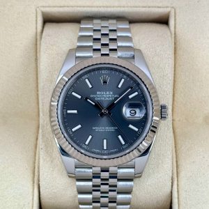 2017 Rolex Datejust 41mm 126334 Stainless Steel Jubilee Rhodium Dial for sale