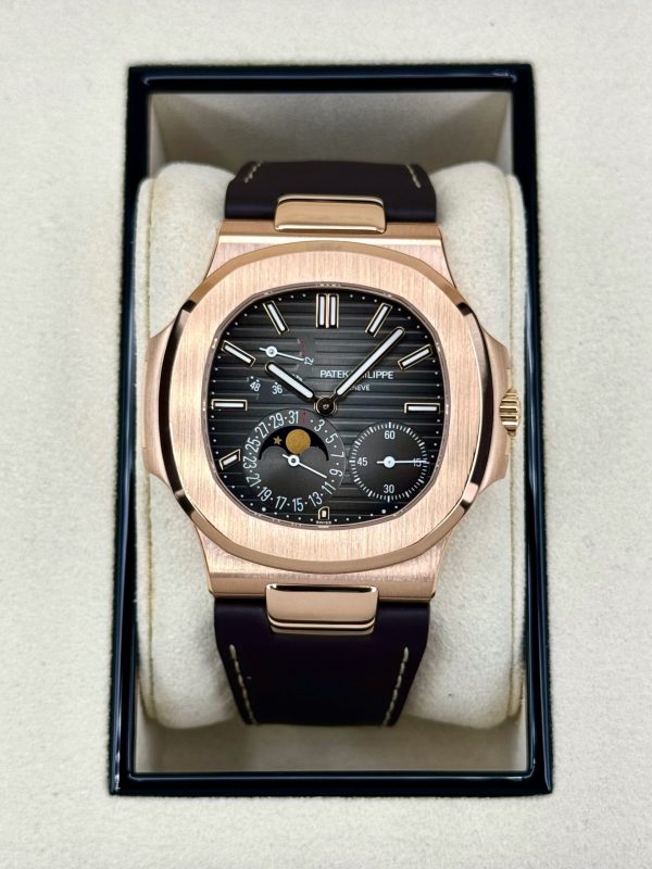 2019 Patek Philippe Nautilus 40mm 5712R Rose Gold Brown Dial for sale