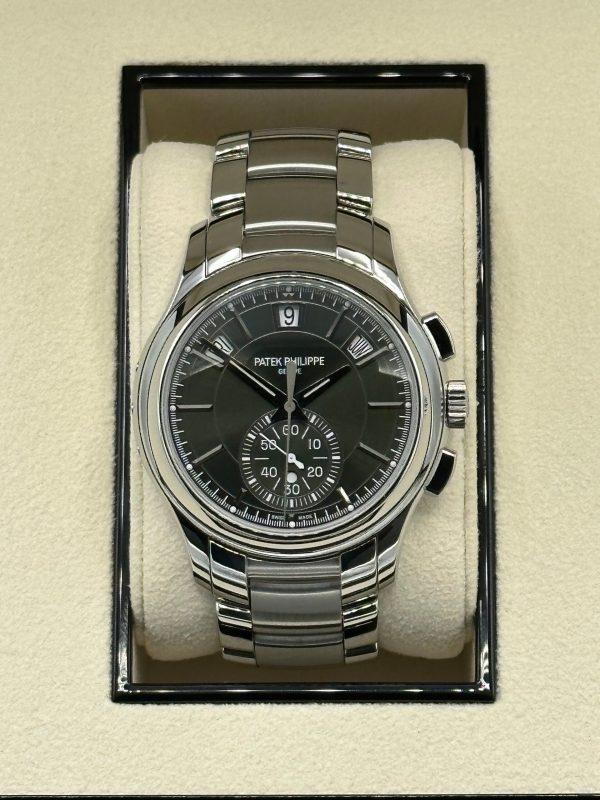 2021 Patek Philippe 42mm 5905/1A Annual Flyback Chronograph Olive Dial for sale