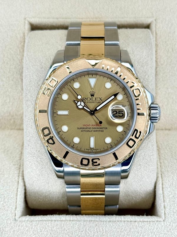 2009 Rolex Yacht-Master 40mm Two-Tone Champagne Dial for sale