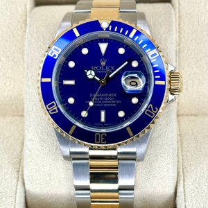 2003 Rolex Submariner “Bluesy” 40mm 16613 Two-Tone Blue Dial for sale