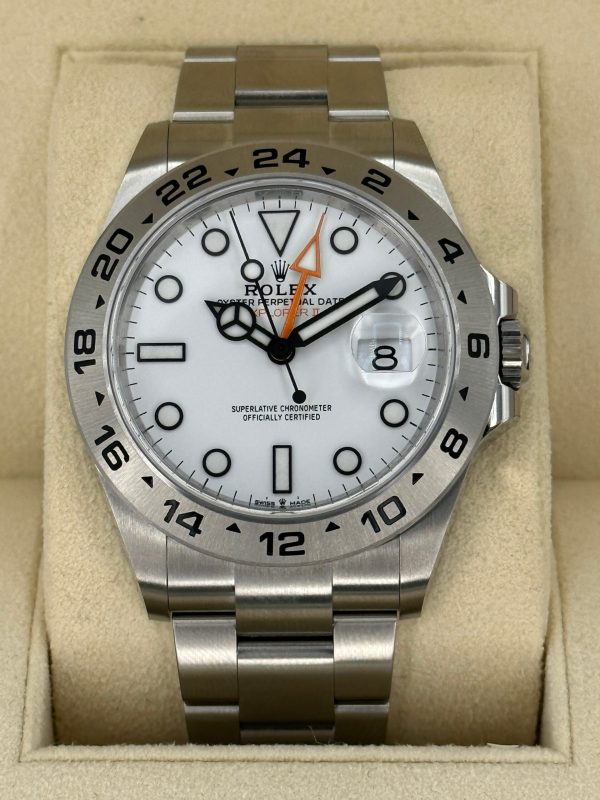 2023 Rolex Explorer II 42mm 226570 Polar White Dial (Unworn) for sale