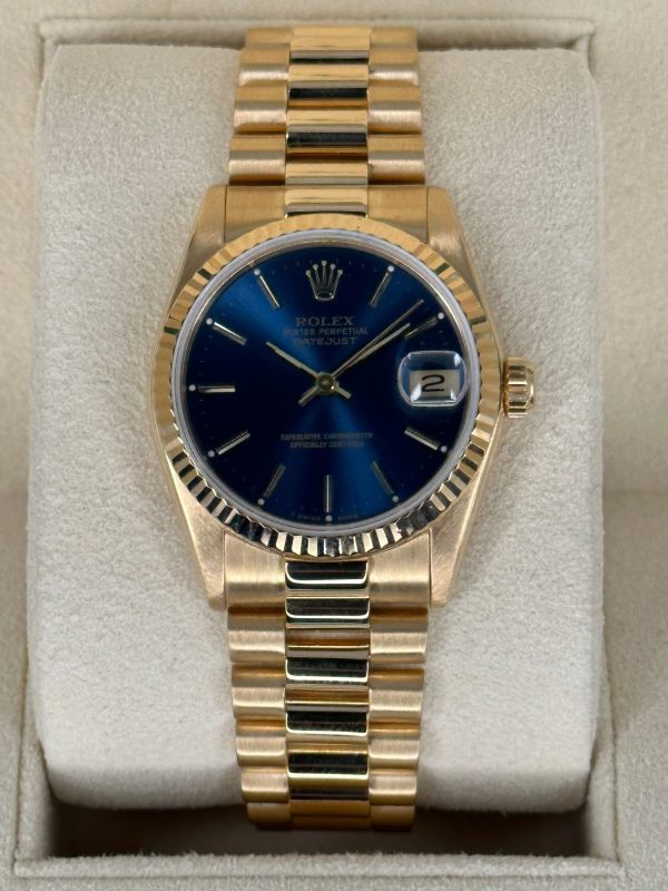 Rolex Datejust Presidential 31mm 68278 Blue Stick Dial for sale
