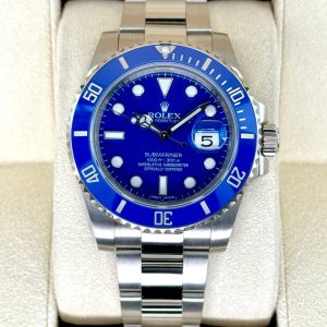 2018 Rolex Submariner “Smurf” 40mm 116619LB White Gold Blue Dial (No. 3 of 3) for sale