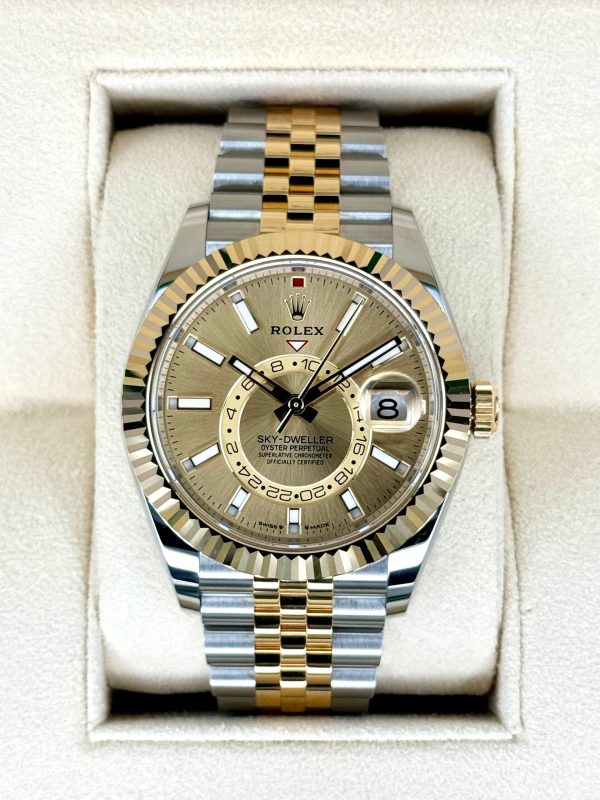 2024 Rolex Sky-Dweller 42mm 336933 Jubilee Champagne Dial (Unworn) for sale