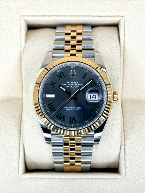 2024 Rolex Datejust 41mm 126333 Two-Tone Jubilee Wimbledon Dial (Unworn) for sale