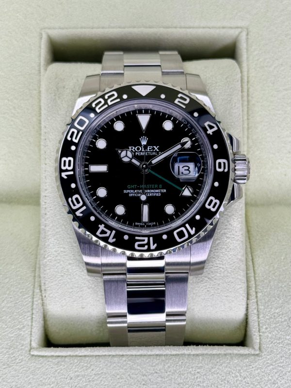 2014 Rolex GMT-Master-II 40mm 116710LN Stainless Steel Black Dial for sale