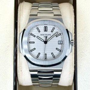 2015 Patek Philippe Nautilus 40mm 5711/1A Stainless Steel White Dial for sale