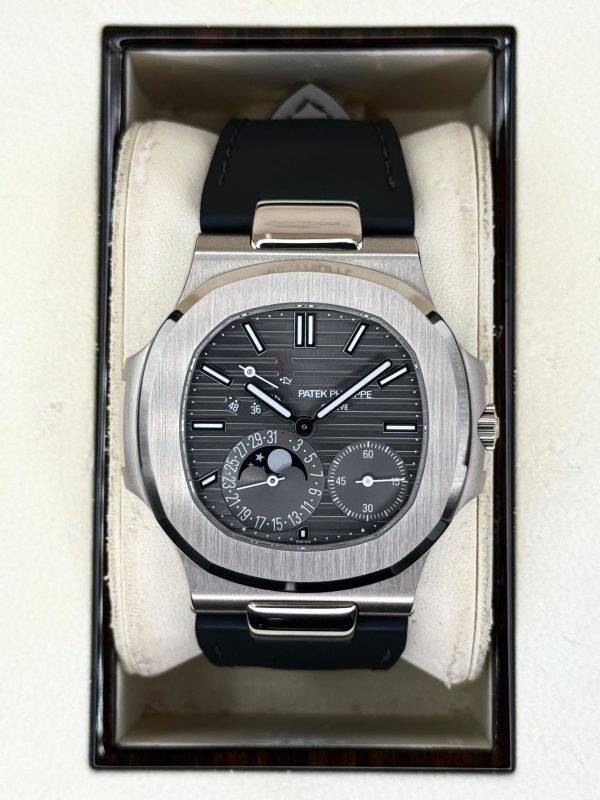 2023 Patek Philippe Nautilus 40mm 5712G White Gold Grey Dial for sale
