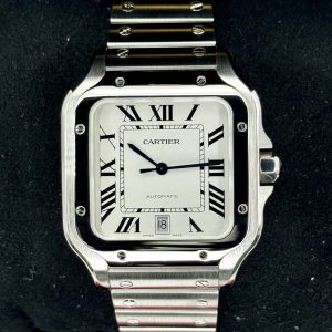 Santos De Cartier 39.8mm WSSA0018 Stainless Steel White Dial for sale
