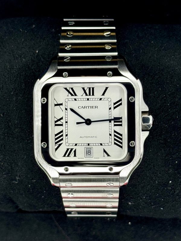 Santos De Cartier 39.8mm WSSA0018 Stainless Steel White Dial for sale