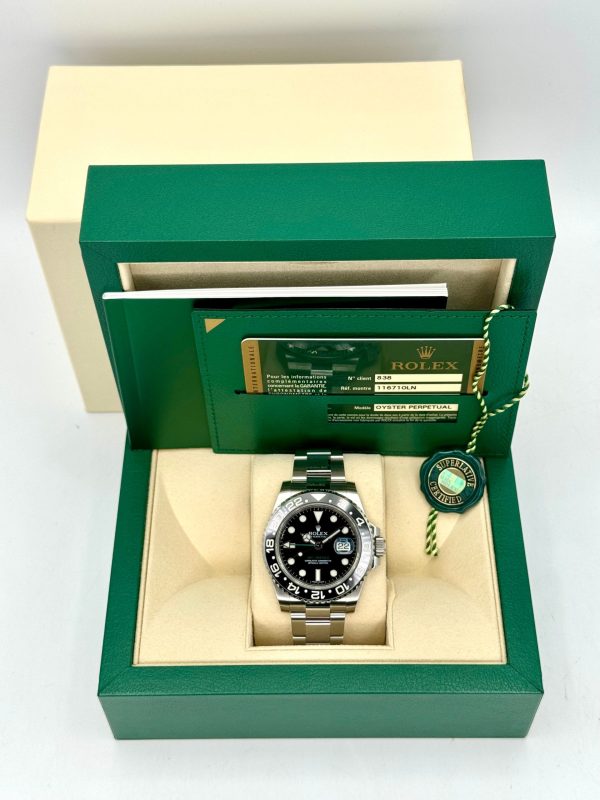 2015 Rolex GMT-Master II 40mm 116710LN Stainless Steel Black Dial (No. 2 of 3) for sale
