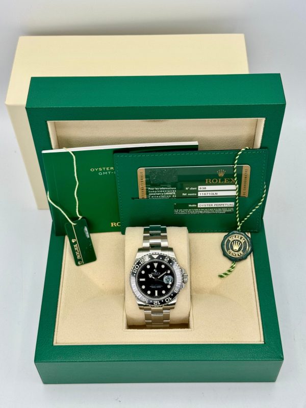 2015 Rolex GMT-Master II 40mm 116710LN Stainless Steel Black Dial (No. 3 of 3) for sale