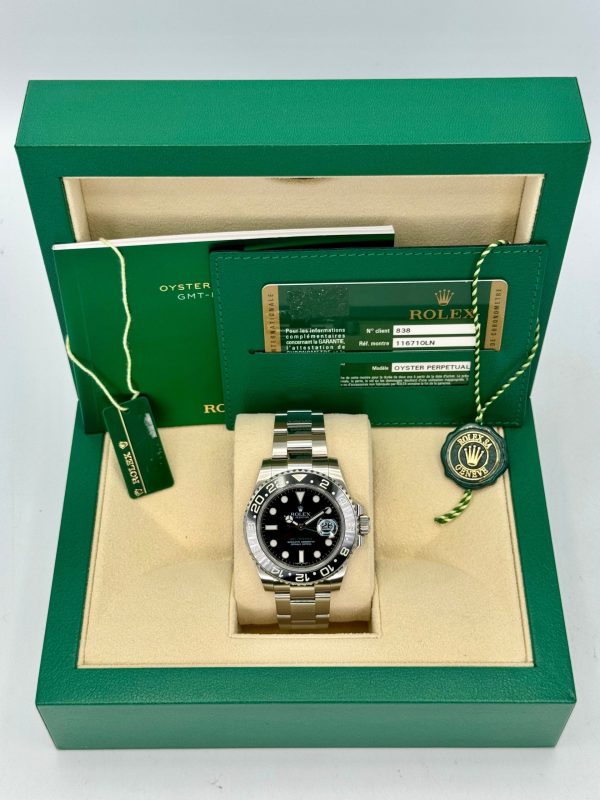 2015 Rolex GMT-Master II 40mm 116710LN Stainless Steel Black Dial (No. 3 of 3) for sale