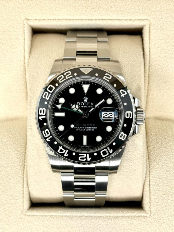 2015 Rolex GMT-Master II 40mm 116710LN Stainless Steel Black Dial (No. 2 of 3) for sale