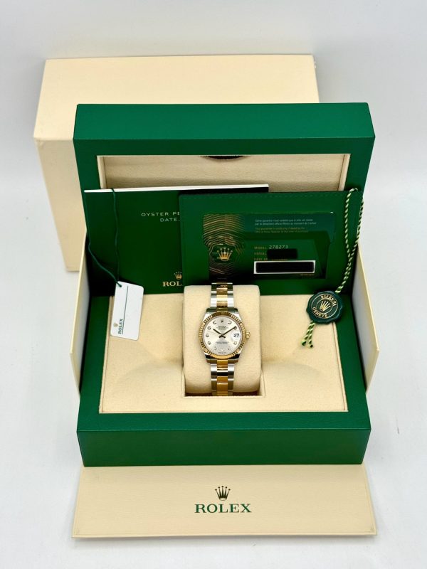 2024 Rolex Lady Datejust 31mm 278273 Two-Tone Silver Diamond Dial (Unworn) (No. 1 of 2) for sale