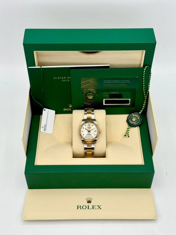 2024 Rolex Lady Datejust 31mm 278273 Two-Tone Silver Diamond Dial (Unworn) (No. 1 of 2) for sale
