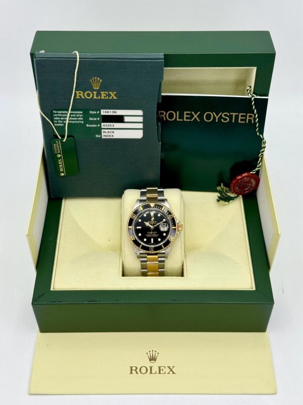 2008 Rolex Submariner 40mm 16613LN Two-Tone Black Dial for sale