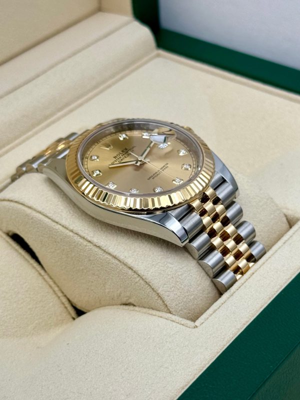 2022 Rolex Datejust 41mm 126333 Jubilee Champagne Diamond Dial for sale