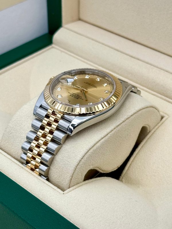 2022 Rolex Datejust 41mm 126333 Jubilee Champagne Diamond Dial for sale