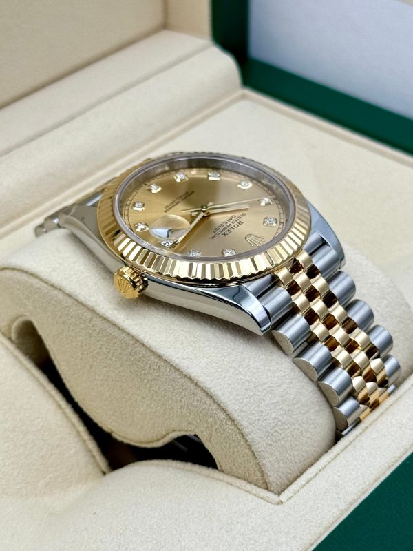2022 Rolex Datejust 41mm 126333 Jubilee Champagne Diamond Dial for sale