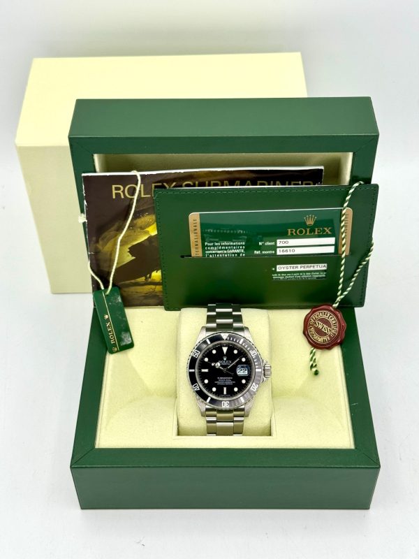 2010 Rolex Submariner Date 40mm 16610 Stainless Steel Black Dial for sale