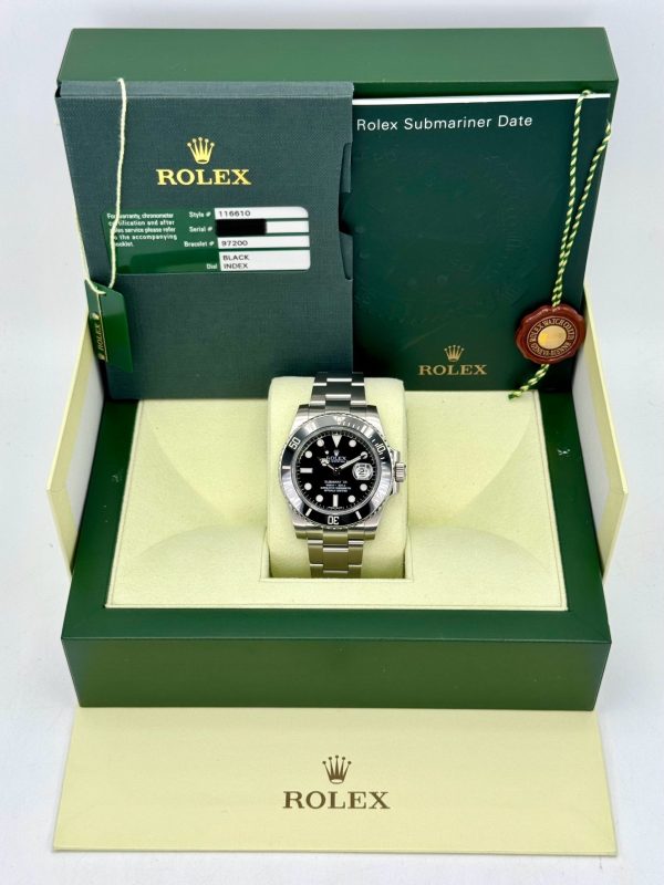 2011 Rolex Submariner 40mm 116610 Stainless Steel Black Dial for sale