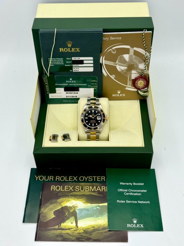 2008 Rolex Submariner 40mm 16613LN Two-Tone Black Dial for sale