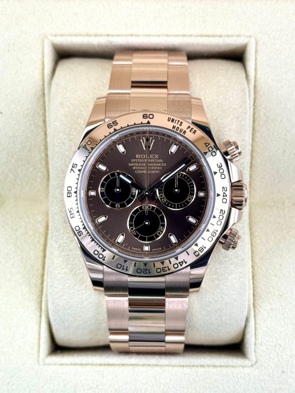 2022 Rolex Daytona 40mm 116505 Rose Gold Chocolate Dial for sale