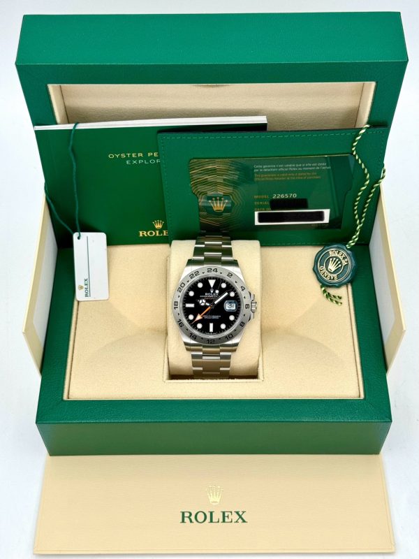 2023 Rolex Explorer II 42mm 226570 Black Dial (No. 2 of 2) for sale