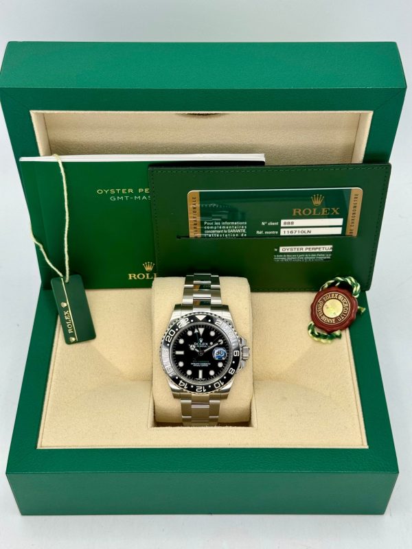 2014 Rolex GMT-Master II 40mm 116710LN Stainless Steel Black Dial (No. 3 of 3) for sale