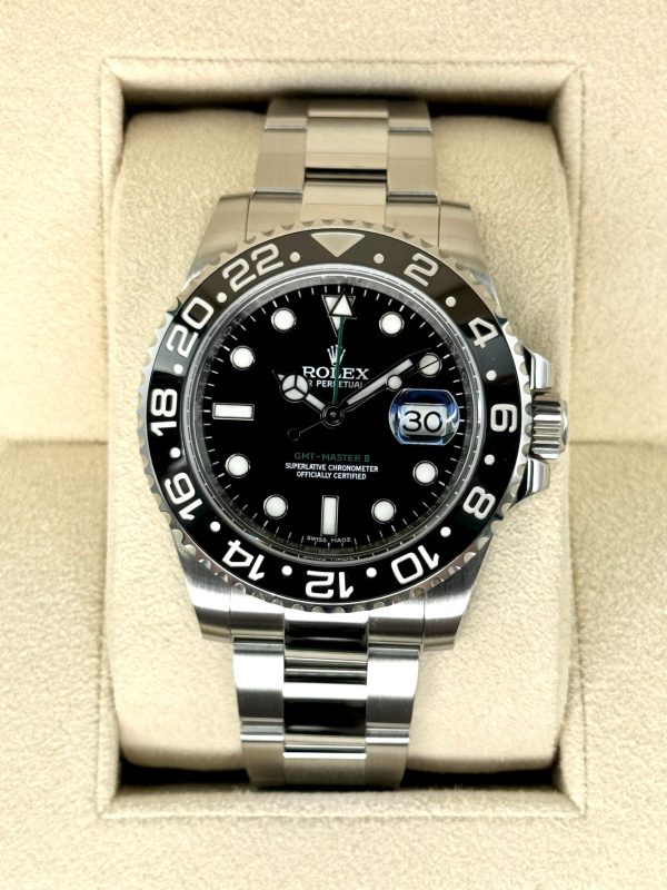 2014 Rolex GMT-Master II 40mm 116710LN Stainless Steel Black Dial (No. 3 of 3) for sale