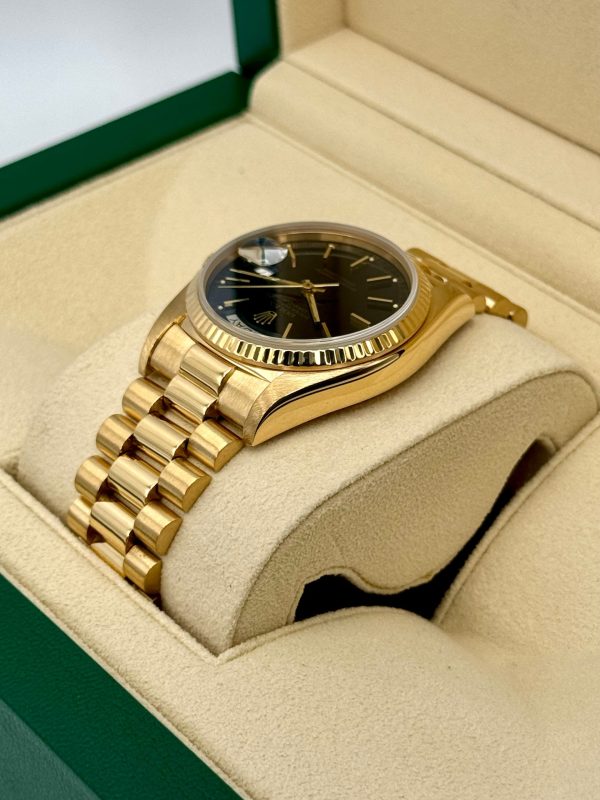 1981 Rolex Day-Date 36mm 18038 Presidential Black Dial for sale