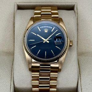 1981 Rolex Day-Date 36mm 18038 Presidential Black Dial for sale