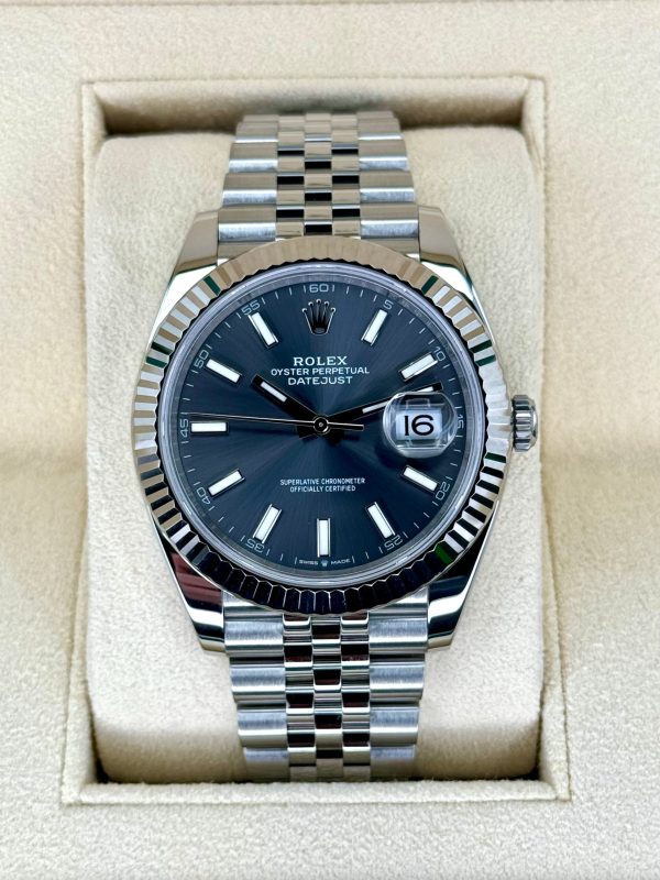 2023 Rolex Datejust 41mm 126334 Stainless Steel Jubilee Rhodium Dial for sale