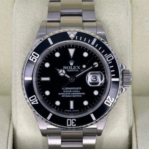 2007 Rolex Submariner Date 40mm 16610 Stainless Steel Black Dial for sale