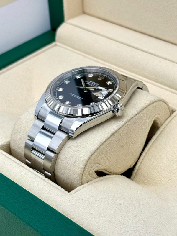 2025 Rolex Datejust 41mm 126334 Oyster Black Diamond Dial (Unworn) for sale
