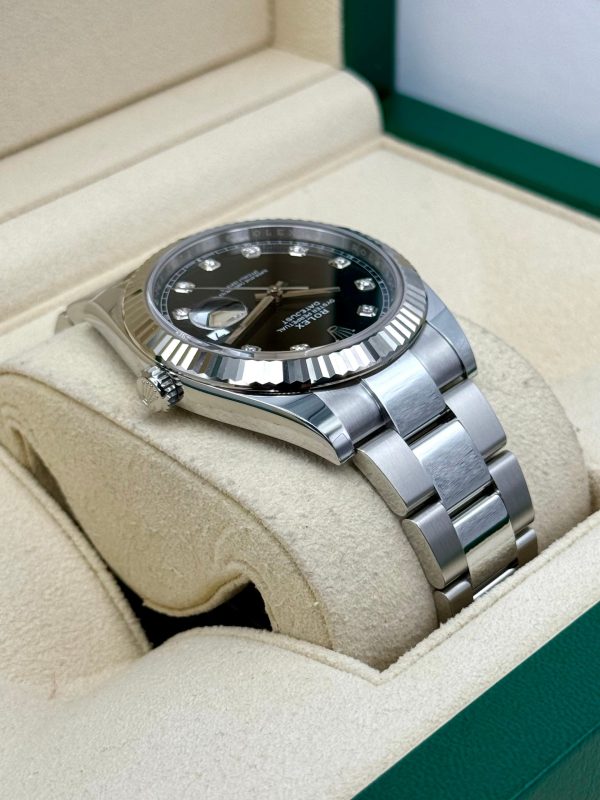2025 Rolex Datejust 41mm 126334 Oyster Black Diamond Dial (Unworn) for sale