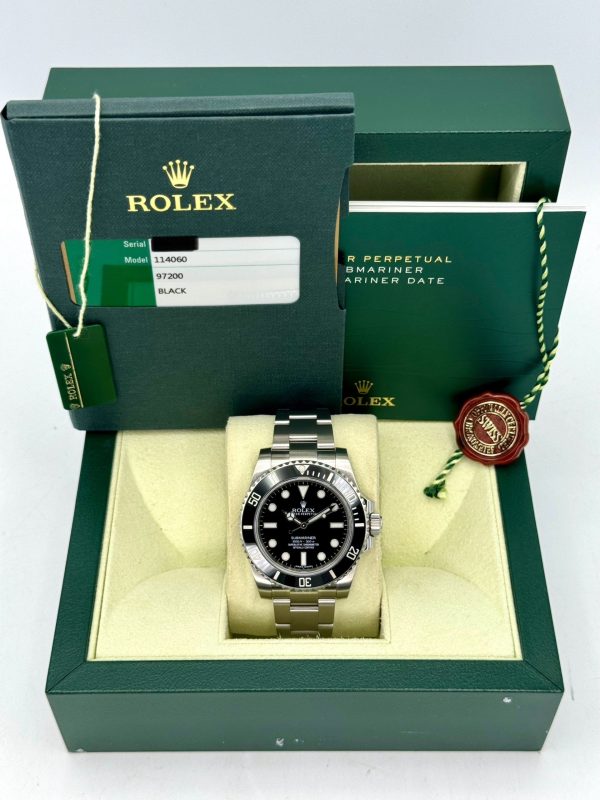2014 Rolex Submariner 40mm 114060 Stainless Steel Black Dial for sale