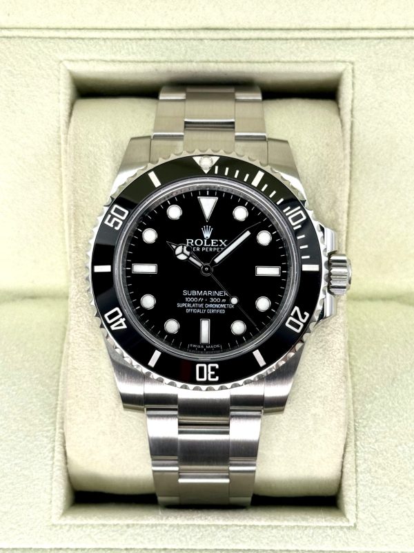 2014 Rolex Submariner 40mm 114060 Stainless Steel Black Dial for sale