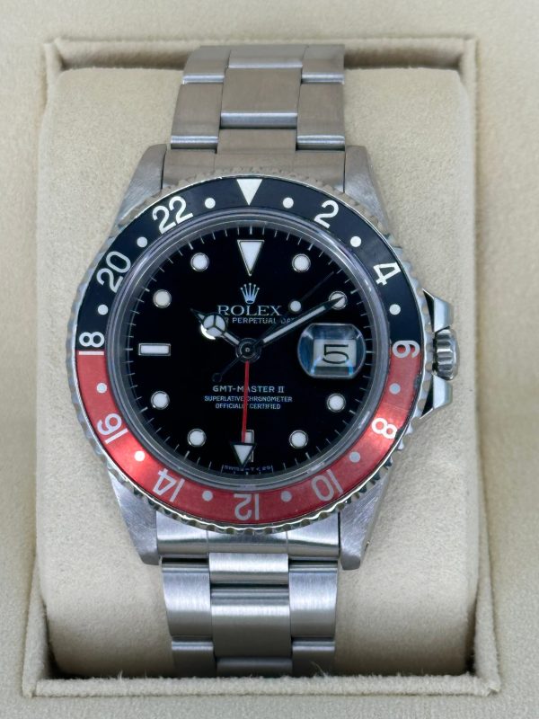 1987 Rolex GMT Master II “Coke” Fat Lady  16760 Black Dial w/RSC Card for sale