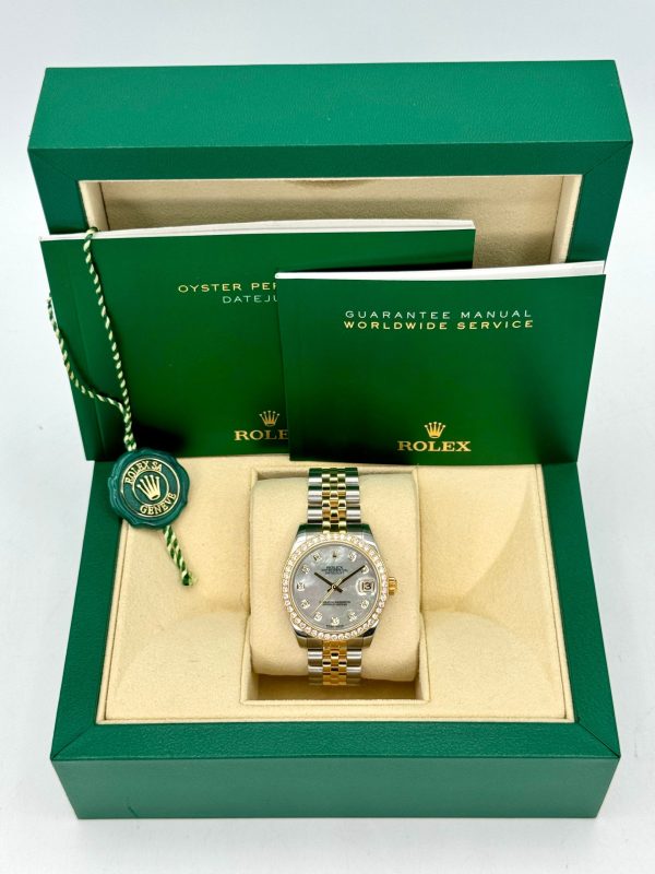 Rolex Lady Datejust 31mm 178383 Two-Tone Jubilee MOP Diamond Dial for sale