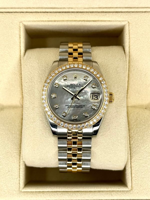 Rolex Lady Datejust 31mm 178383 Two-Tone Jubilee MOP Diamond Dial for sale