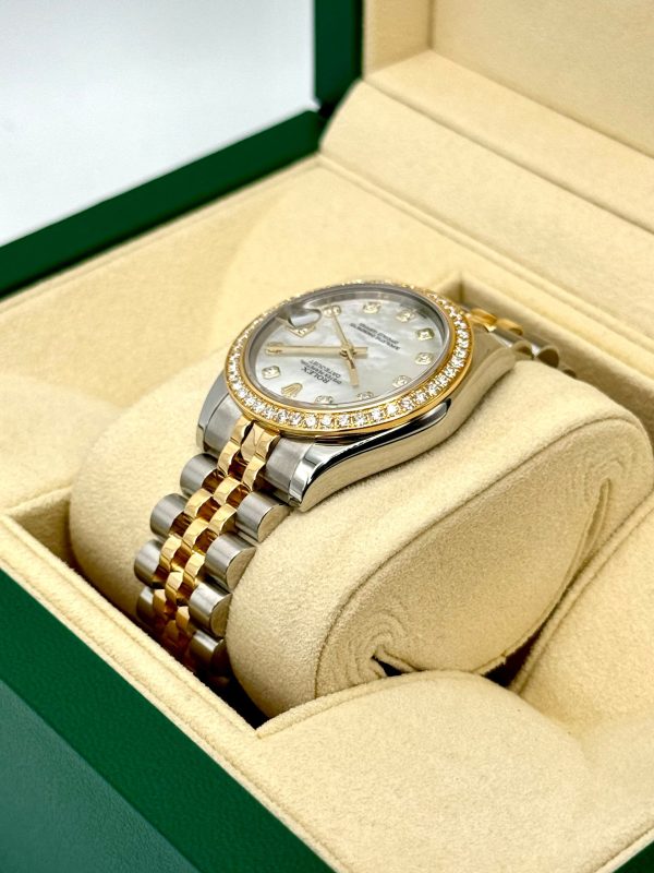 Rolex Lady Datejust 31mm 178383 Two-Tone Jubilee MOP Diamond Dial for sale