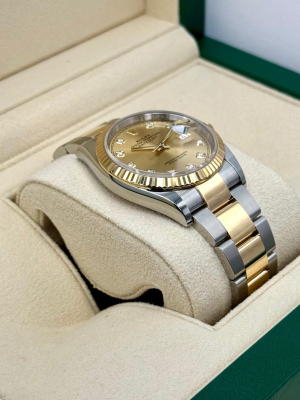 2024 Rolex Datejust 36mm 126233 Two-Tone Champagne Diamond Dial (Unworn) for sale