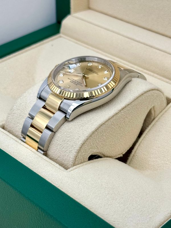 2024 Rolex Datejust 36mm 126233 Two-Tone Champagne Diamond Dial (Unworn) for sale