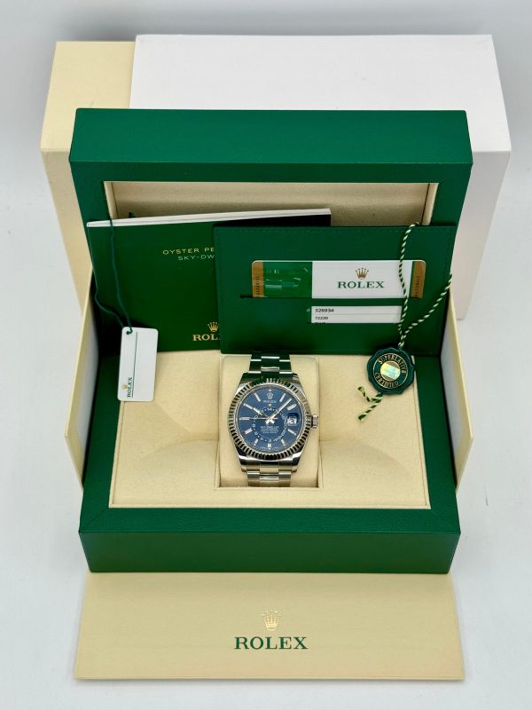 2020 Sky-Dweller 42mm 326934 Stainless Steel Oyster Blue Dial for sale