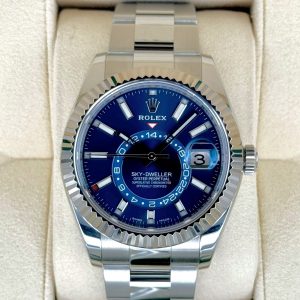2020 Sky-Dweller 42mm 326934 Stainless Steel Oyster Blue Dial for sale